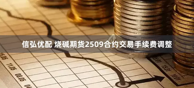 信弘优配 烧碱期货2509合约交易手续费调整