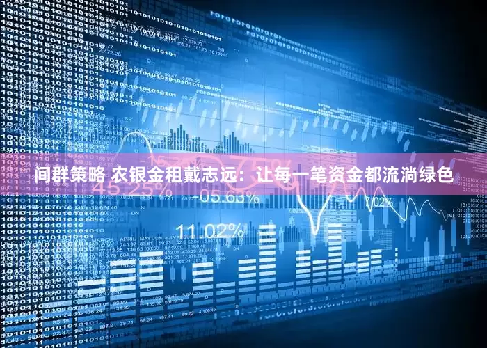 间群策略 农银金租戴志远：让每一笔资金都流淌绿色
